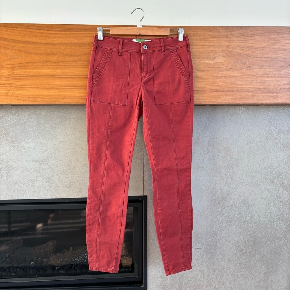 By ANTHROPOLOGIE Stretch Cotton Skinny Jeans, Size 26
